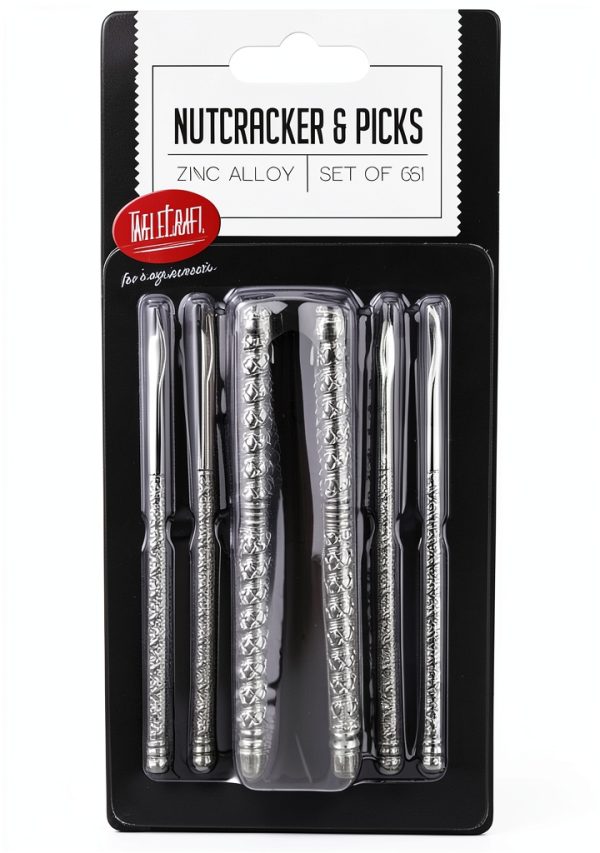 Tablecraft Nutcracker Set Silver Plastic Traditional Design-3