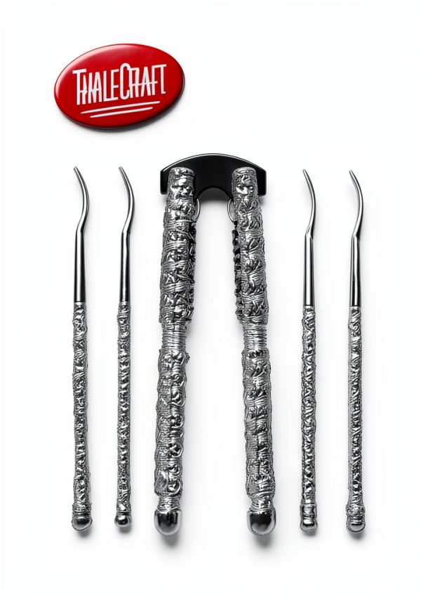 Tablecraft Nutcracker Set Silver Plastic Traditional Design-1