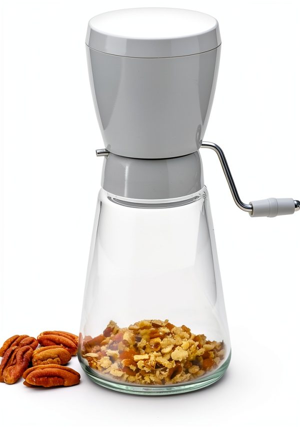 Norpro Nut Chopper Stainless Steel Blades Glass Base Manual-1