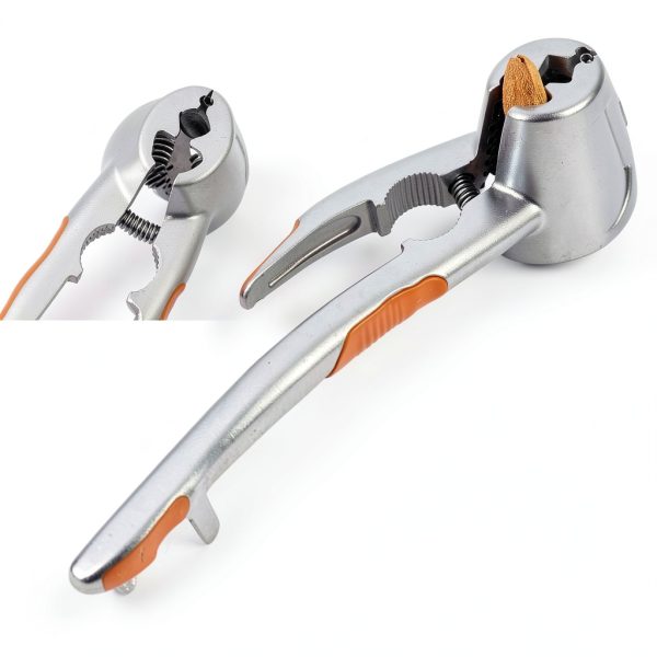 Loceast Funnel Nut Cracker Zinc Alloy Durable Kitchen Tool-2