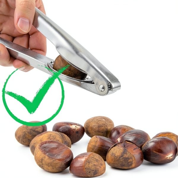 Geettcaifu Stainless Steel Nut Cracker Clip Silver BLJ-0906-1