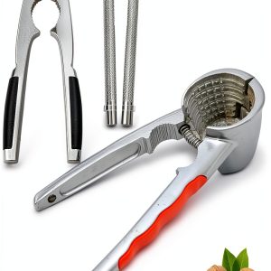 Loceast Funnel Nut Cracker Zinc Alloy Durable Kitchen Tool-0