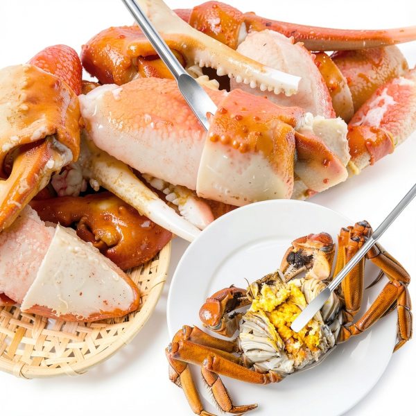 Opvixi Zinc Alloy Crab Crackers Set 8 Piece Silver Kitchen-6