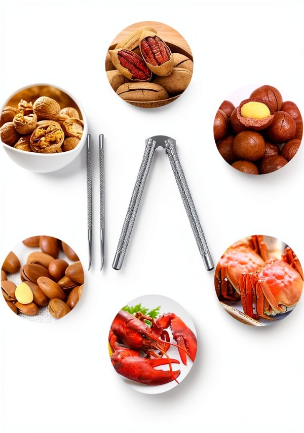 Tiankohelan Nut Cracker Stainless Steel Easy Grip Seafood-5