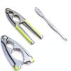 Vicsamer Zinc Alloy Nut Cracker Serrated Design Non Slip-1