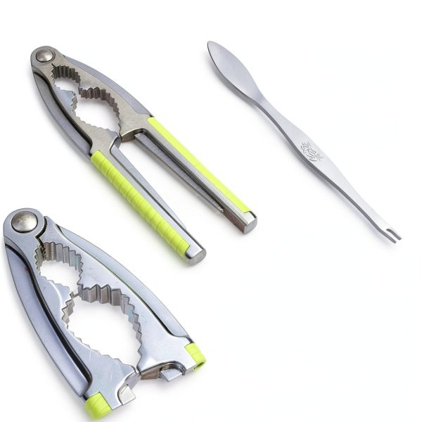 Vicsamer Zinc Alloy Nut Cracker Serrated Design Non Slip-1