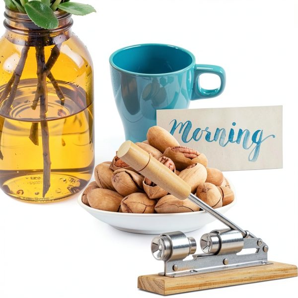 Heavy Duty Nut Cracker Steel Wood Base Adjustable Kitchen-6