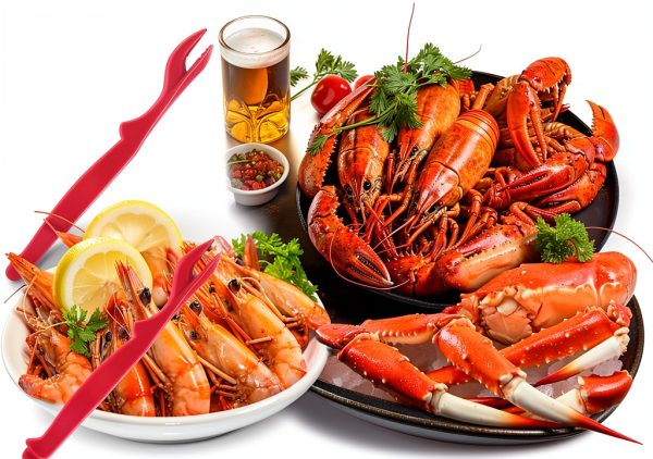 Mobzio Seafood Tools Set Zinc Alloy Crab Crackers Kitchen-4