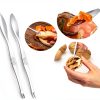 Vicsamer Zinc Alloy Nut Cracker Serrated Design Non Slip-3
