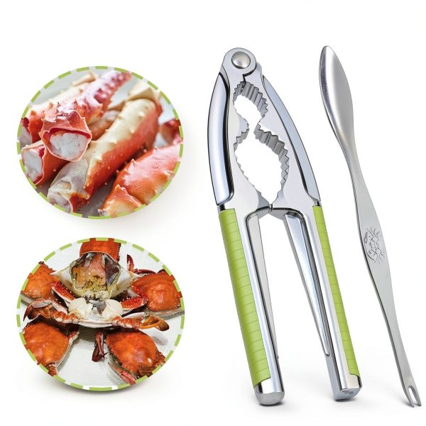 Vicsamer Zinc Alloy Nut Cracker Serrated Design Non Slip-4