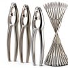 ShengTu Crab Leg Crackers Zinc Alloy Seafood Tools Set-0