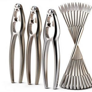 ShengTu Crab Leg Crackers Zinc Alloy Seafood Tools Set-0