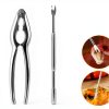 KXCOFTXI Nut Cracker Heavy Duty Zinc Alloy Seafood Tools-5
