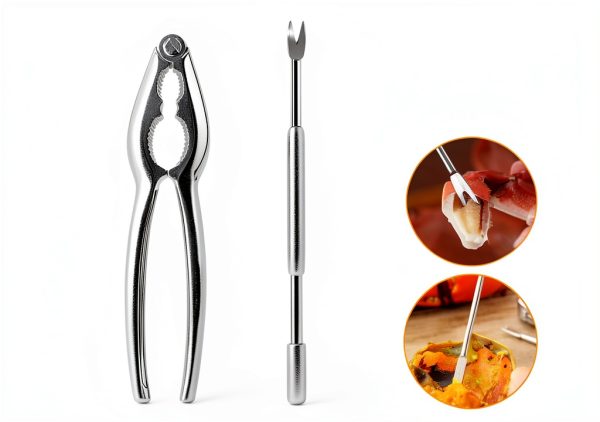 KXCOFTXI Nut Cracker Heavy Duty Zinc Alloy Seafood Tools-5