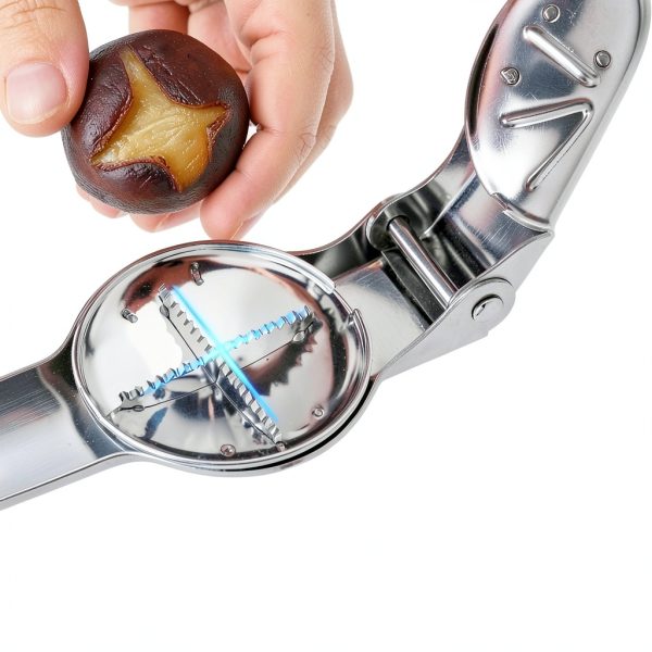 Geettcaifu Stainless Steel Nut Cracker Clip Silver BLJ-0906-4
