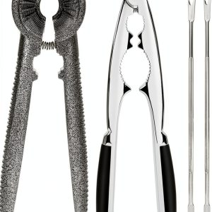 Abuntor Nut Cracker Set Ergonomic Design Stainless Steel-0