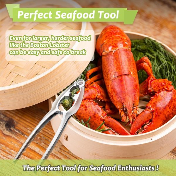 Vicsamer Seafood Cracker Zinc Alloy Stainless Steel Lobster-6