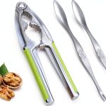 Vicsamer Zinc Alloy Nut Cracker Serrated Design Non Slip-0