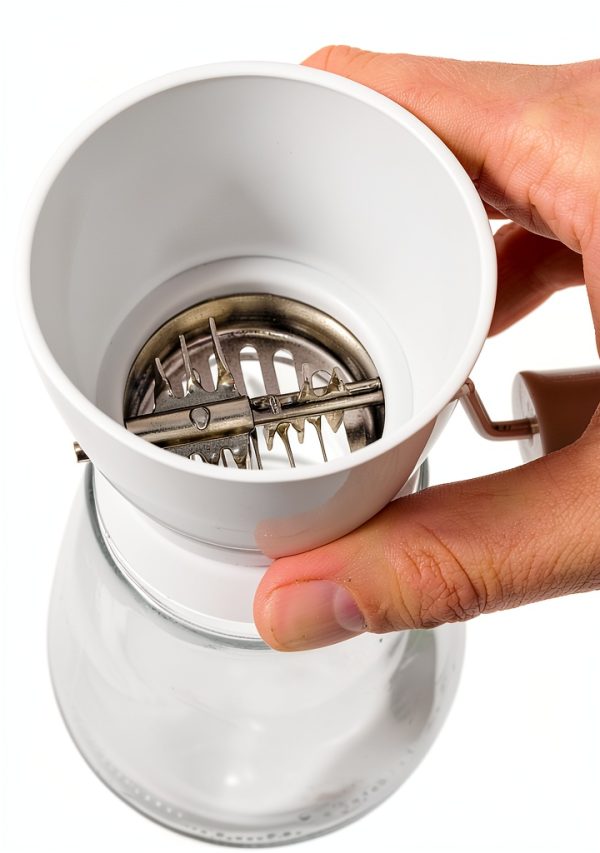 Norpro Nut Chopper Stainless Steel Blades Glass Base Manual-2