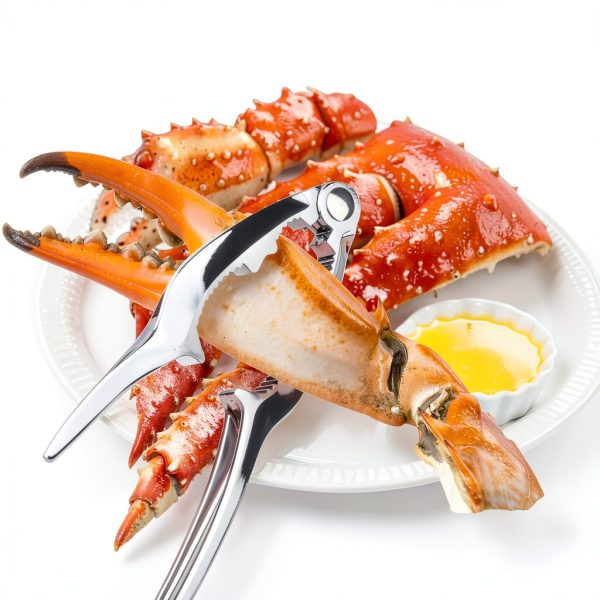 Opvixi Zinc Alloy Crab Crackers Set 8 Piece Silver Kitchen-5