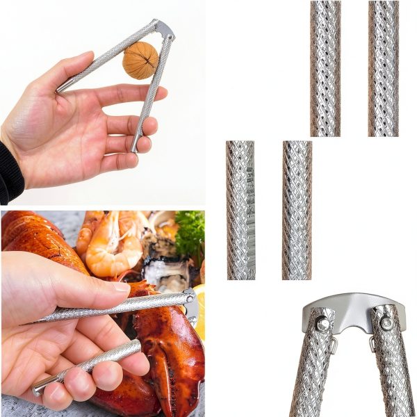 Loceast Funnel Nut Cracker Zinc Alloy Durable Kitchen Tool-6