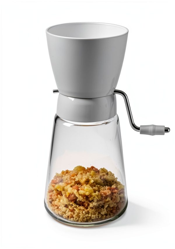 Fox Run Nut Chopper Grinder Glass Stainless Steel Kitchen-2
