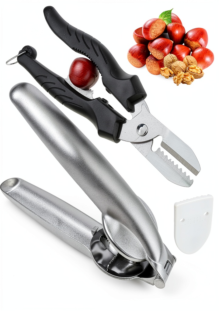 Anwenk Chestnut Cracker Set displayed on a kitchen counter