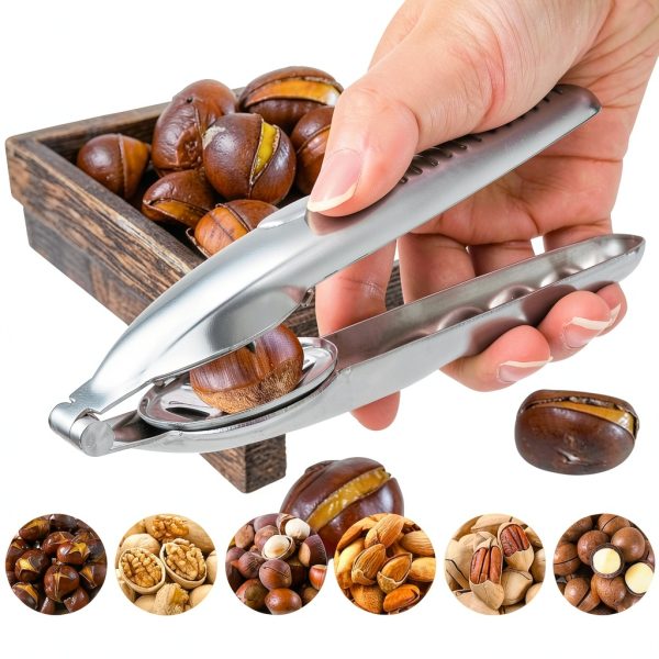 Sanchamy Chestnut Opener Stainless Steel Nut Cracker Tool-5