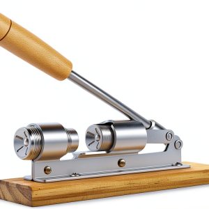 Heavy Duty Nut Cracker Steel Wood Base Adjustable Kitchen-0