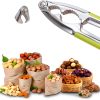 Vicsamer Zinc Alloy Nut Cracker Serrated Design Non Slip-2