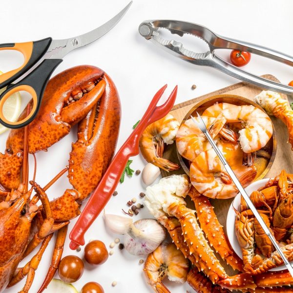 Mobzio Seafood Tools Set Zinc Alloy Crab Crackers Kitchen-7