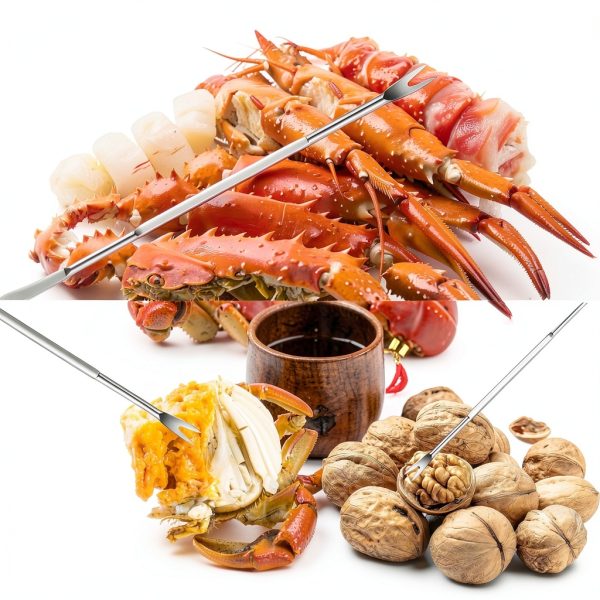 Mobzio Seafood Tools Set Zinc Alloy Crab Crackers Kitchen-2
