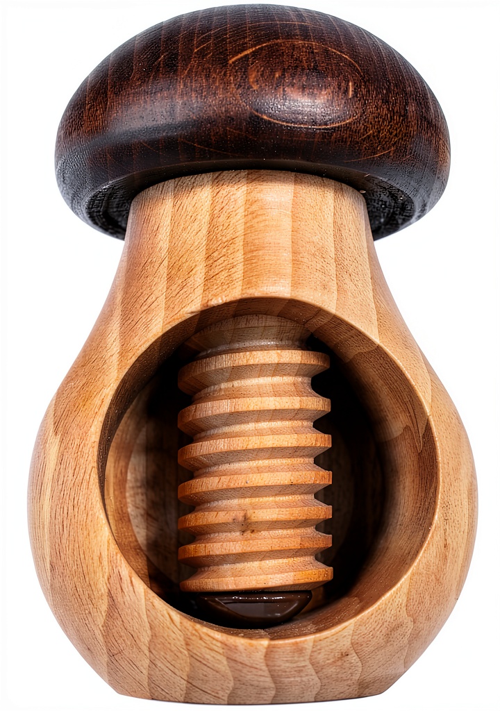 DB Gardentools Wooden Nutcracker displayed on a kitchen counter