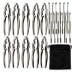 KXCOFTXI Nut Cracker Heavy Duty Zinc Alloy Seafood Tools-0