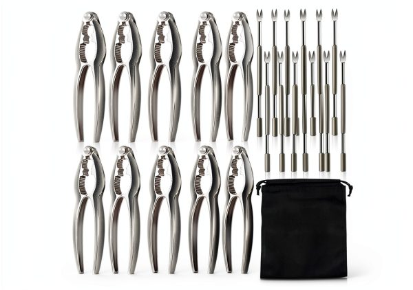 KXCOFTXI Nut Cracker Heavy Duty Zinc Alloy Seafood Tools-0