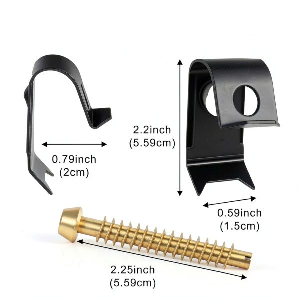 Dreyoo Stainless Undermount Sink Clips Kit 14 Pack with Long Screws-2