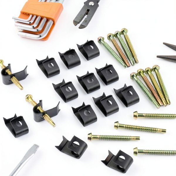 Dreyoo Stainless Undermount Sink Clips Kit 14 Pack with Long Screws-6