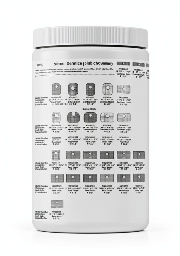 Serene Valley Stainless Steel Sink Grid 28-3/8" x 14-3/16" Rear Drain-2