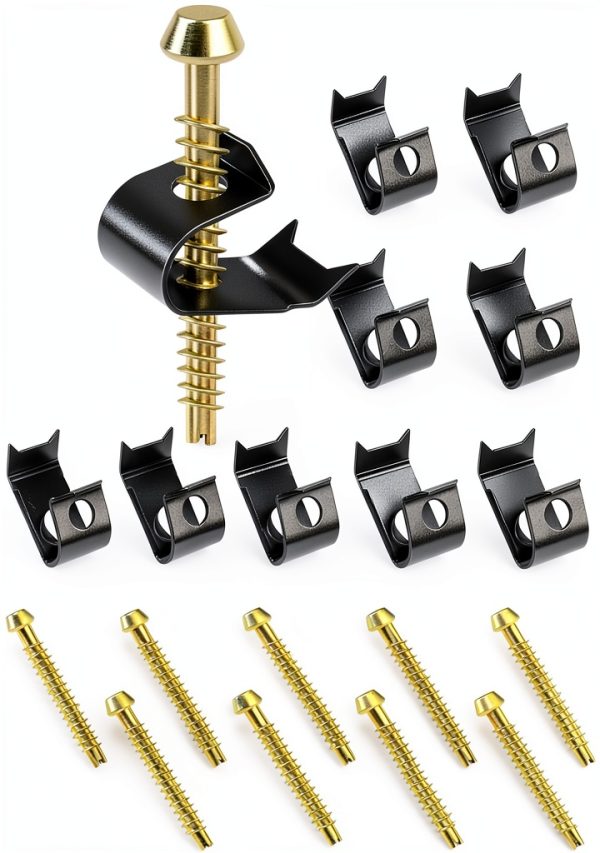 Dreyoo Stainless Undermount Sink Clips Kit 14 Pack with Long Screws-0