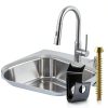 Dreyoo Stainless Undermount Sink Clips Kit 14 Pack with Long Screws-1