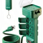 Outdoor Power Stake Timer Waterproof SURAIELEC 6FT Remote Control-0