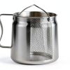 2L Oil Filter Pot Bacon Grease Saver with Strainer, 68oz Steel Pour-4